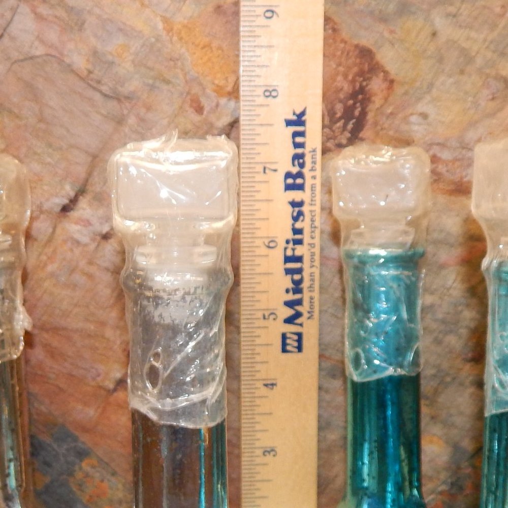 Blue Mercury Painted Decorative Bottles/Stoppers Choice 1 for $16 *** 2 for 20 - Picture 14 of 14